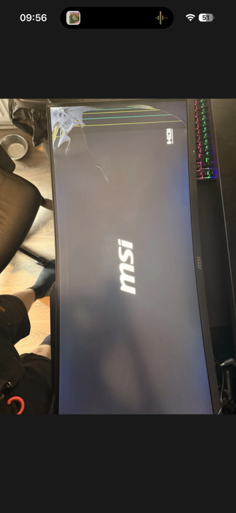 SPARES OR REPAIRS ** MSI MAG 342CQR E2 34" UltraWide Quad HD 180Hz Curved Gaming Monitor - Black