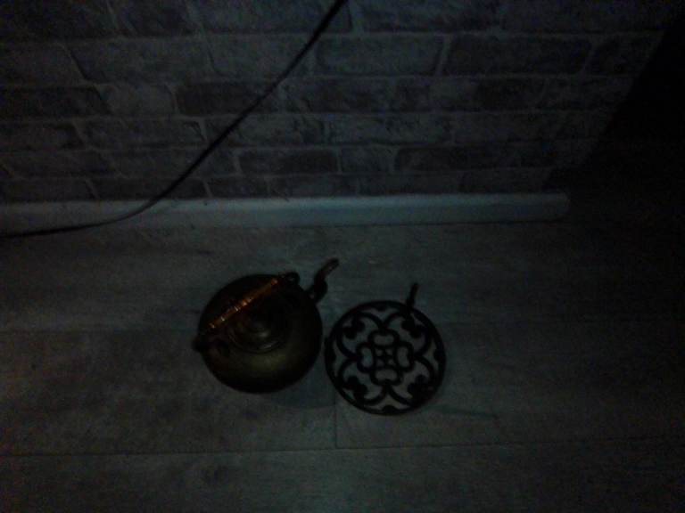 image for Antique brass kettle 