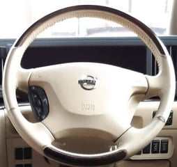 NISSAN ELGRAND E51 ORIGINAL AIRBAG FOR STEERING WHEEL BEIGE CREME CREAME CREAM