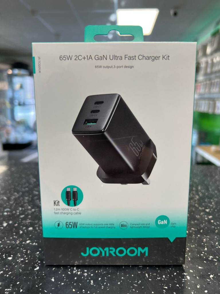 JoyRoom 65W Fast Charger + 100W C to C Cable 1.2M Brand New