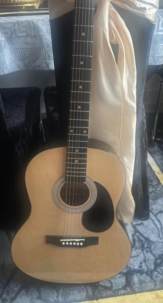 Livingstone Acoustic Guitar – Good Condition, Natural Wood Finish