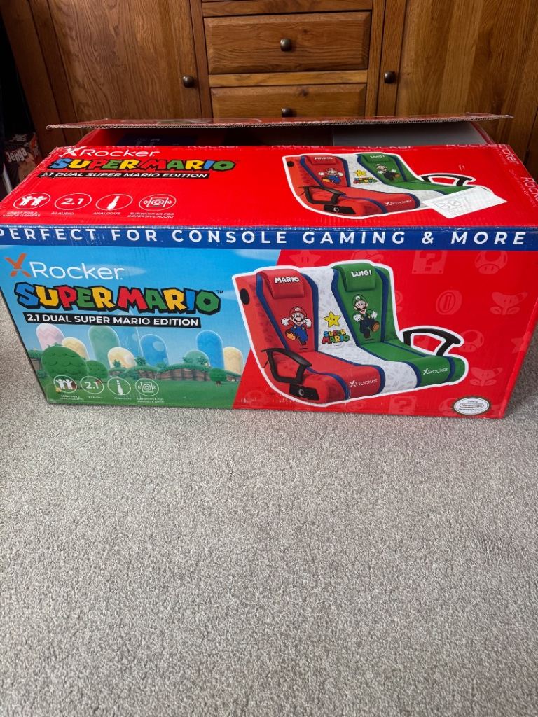 Super Mario dual vs 2.1 gaming chair 