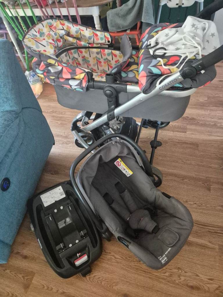 3 in 1 pram, push chair car seat