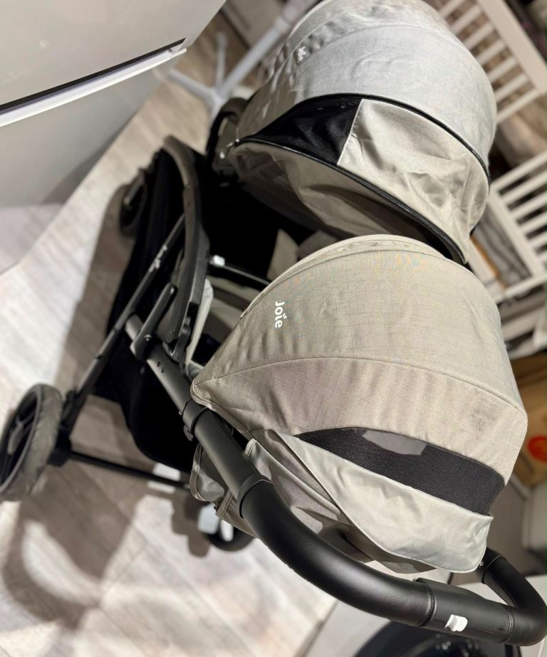 Joie Double Pushchair - Grey, Good Condition