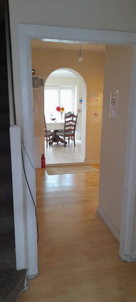 A large room in a semi detached house