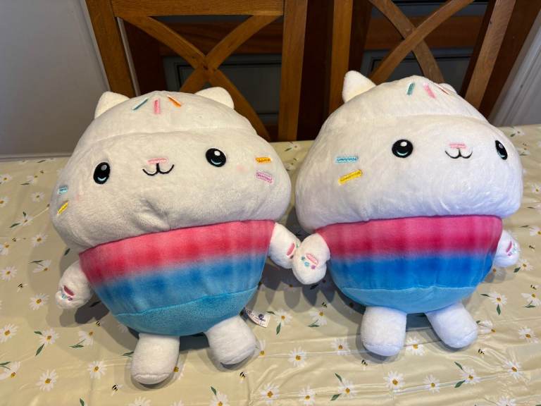 Large Gabby's Dollhouse Cakey Cat Plush soft toy