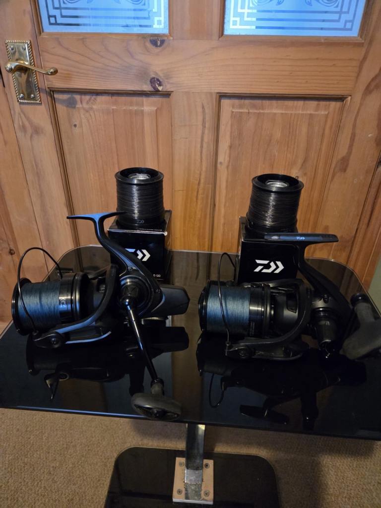 2 x Daiwa Emblem 45 Fishing Reels with 2 x Spare Spools