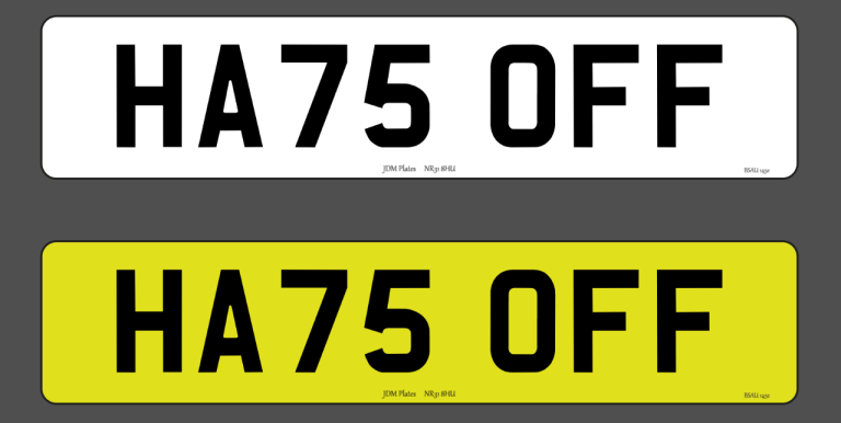 HA75 OFF – Cherished Number Plate for Sale