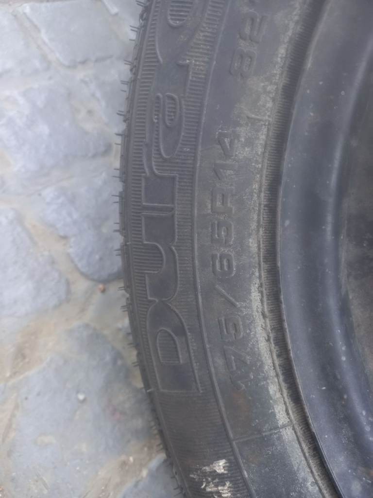 Pair of Dural Winter Tyres 175/65R14 on Steel Rims
