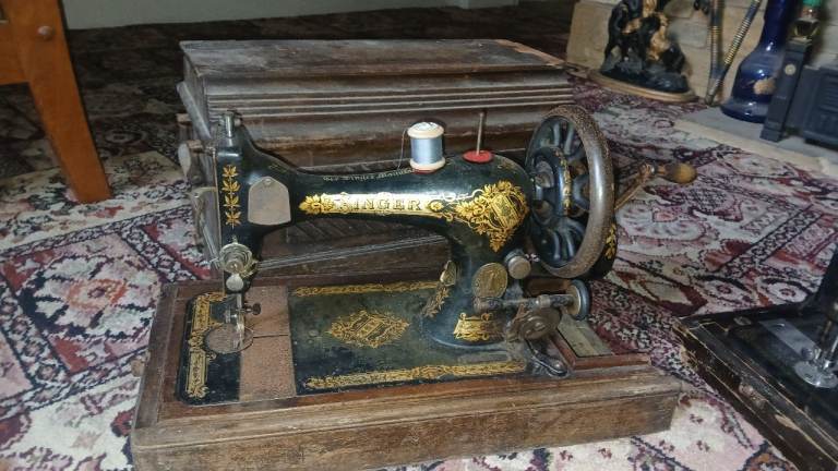 Two Old Sewing Machines