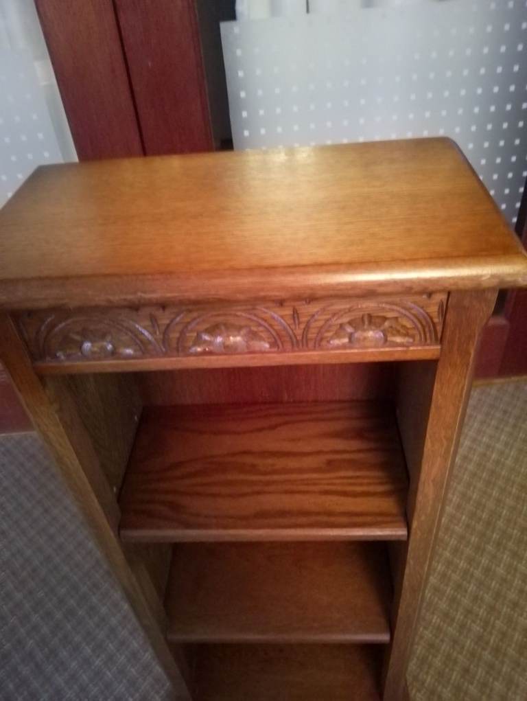 Small Solid Wooden Bookcase VGC, collect Belper Derbyshire 