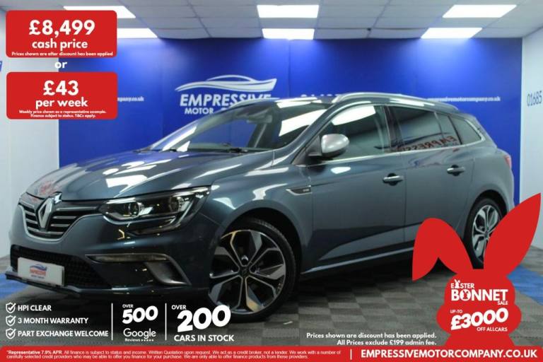 2020 20 RENAULT MEGANE 1.5 BLUE DCI GT LINE SPORT TOURER 5DR DIESEL MANUAL EURO 