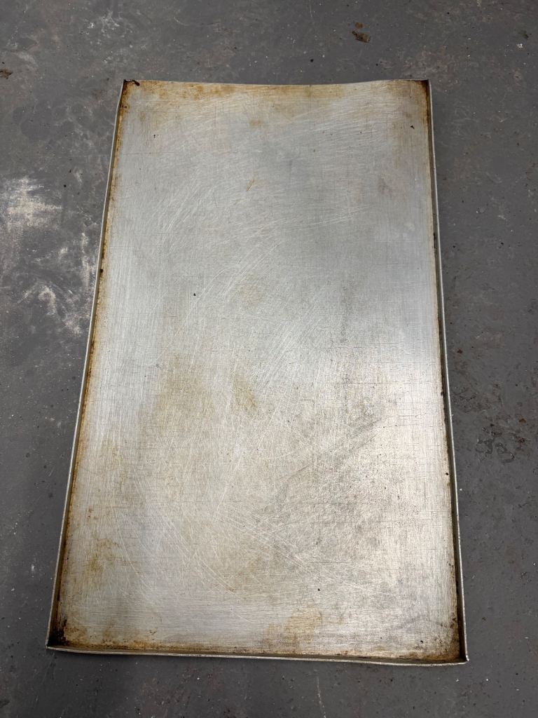 Baking tray - 15 x 25 inch three sided