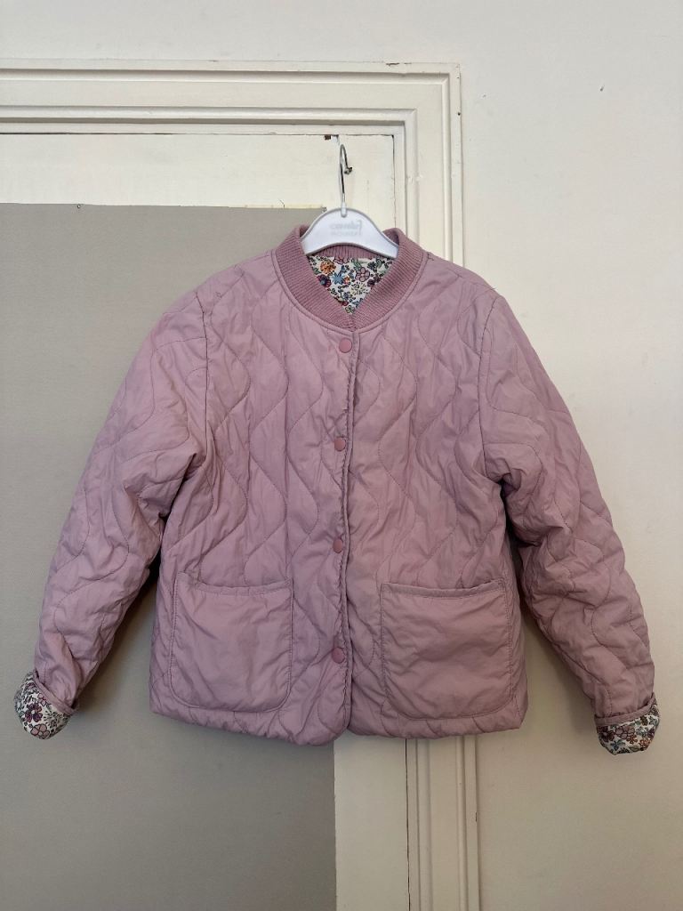 John Lewis Girls Pink Reversible Quilted Jacket 10 Years (140cm)