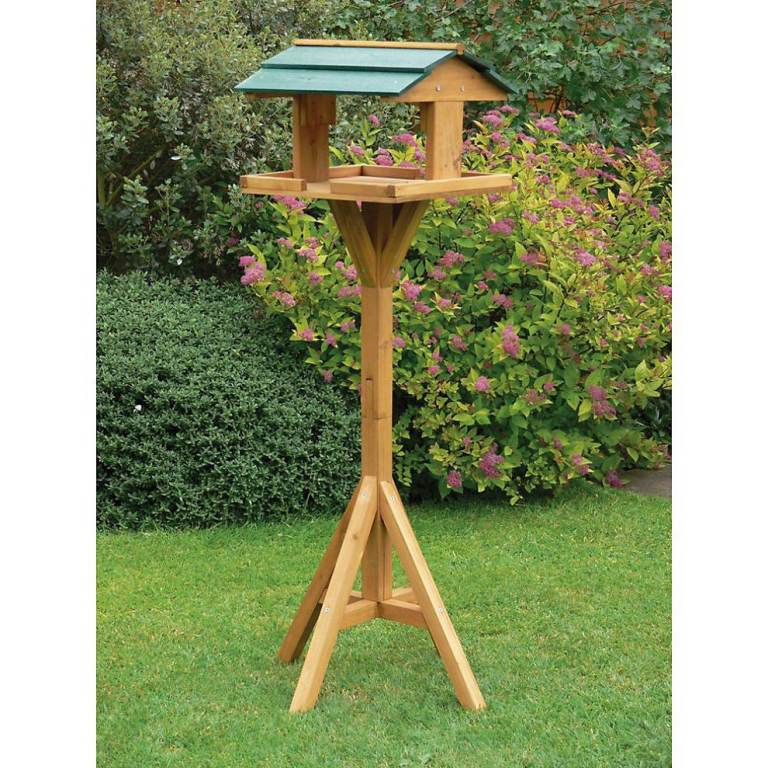 Wooden Bird Feeder with Stand – new Condition