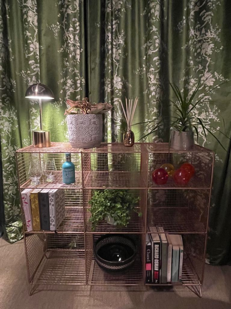 Wire Shelving Unit -Rose Gold