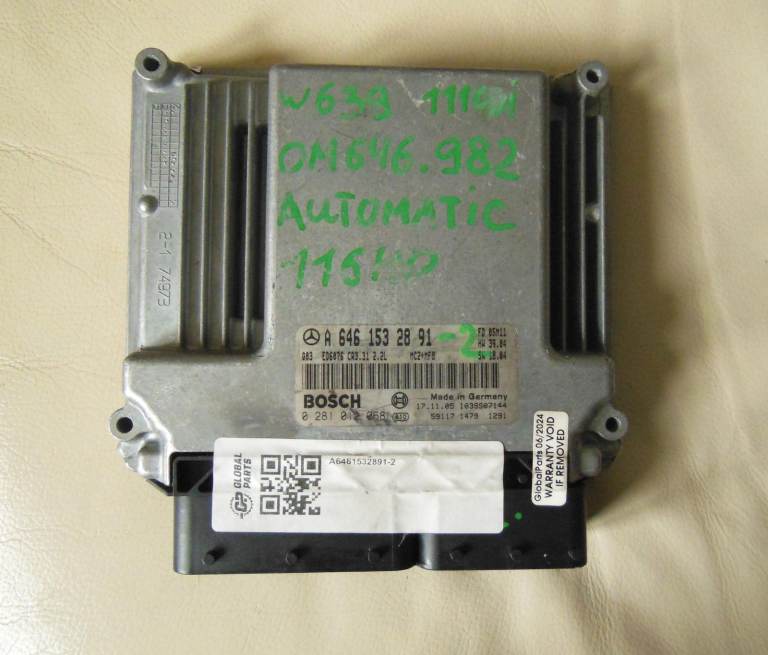 Mercedes Vito ECU, Bosch 0281012068/A6461532891. Tested and working.