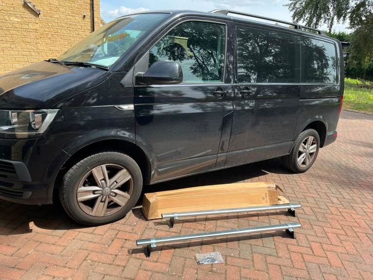 VW Transporter Roof Rack Two Bars T5 T6 2004 onwards