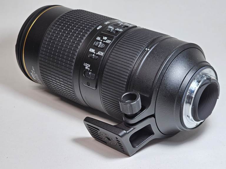 A brand new Nikon AF-S 80-400mm f4.5-5.6G ED IF VR Nano lens. Boxed.