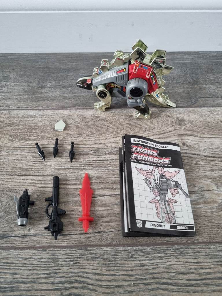 Transformers Generation 1 Dinobot Snarl (1985) Action Figure with Instruction Manual - Rate
