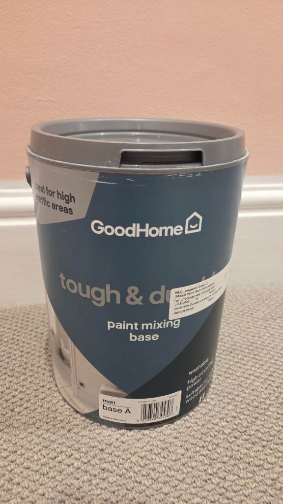 2L B&Q Good Homes Wall and Ceilings Durable Paint (Apricot Blush)
