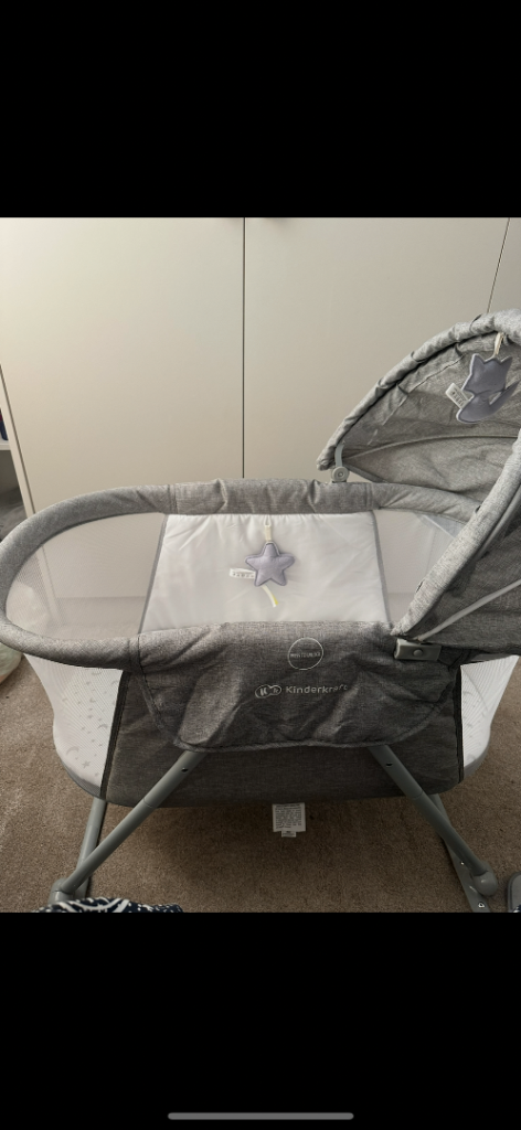 Baby Crib – Grey, excellent Condition