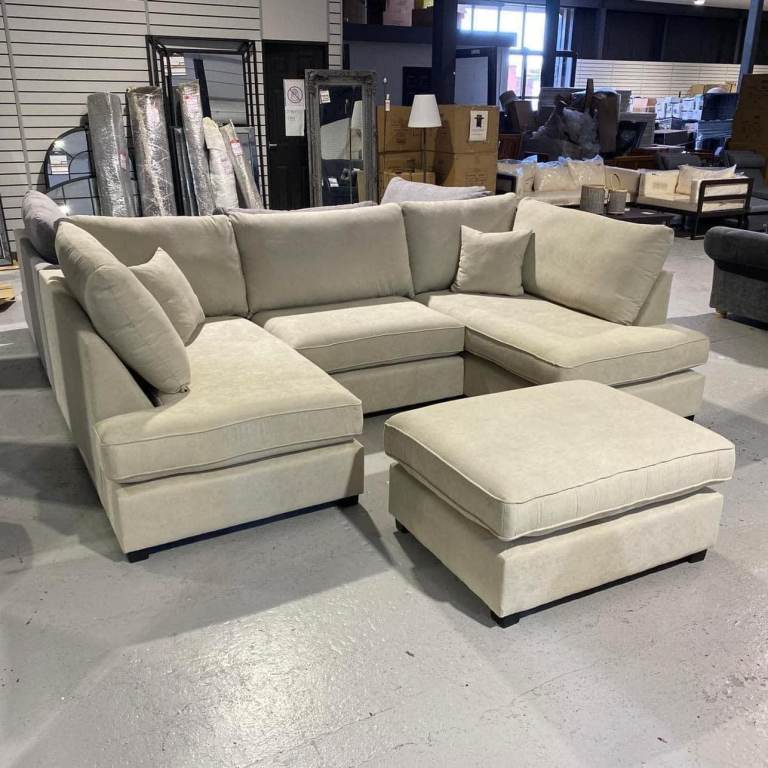 🚛Big Sale❤️DYLAN U-Shape Jumbo Cord Sofa 7 Seater & Corner ❤️25% OFF😘COD🚛