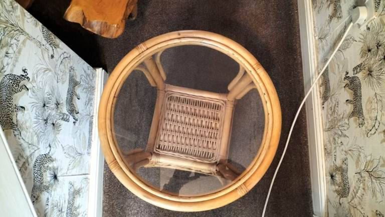 Cane / Bamboo Coffee / Side Table.