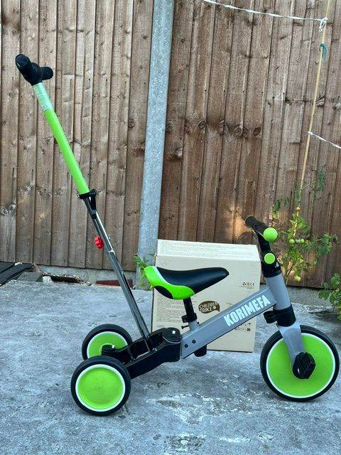 KORIMETA 3-in-1 Kids Tricycle/Balance Bike with Parent Handle – As Good As New