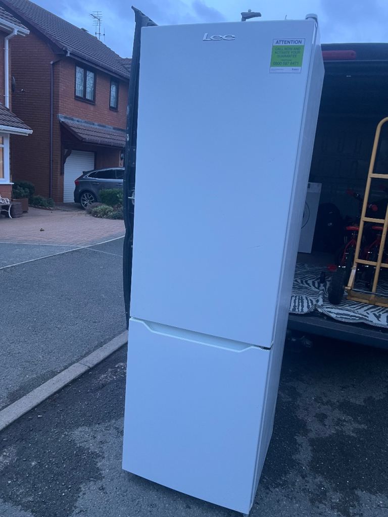 LEC fridge freezer ‘delivery available’