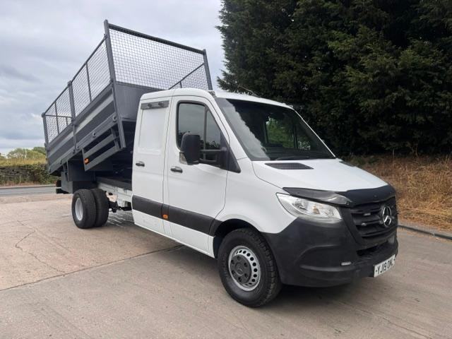 2019 19 Mercedes Sprinter 516 CDI Euro 6 double cab 12ft6 caged drop side tipper