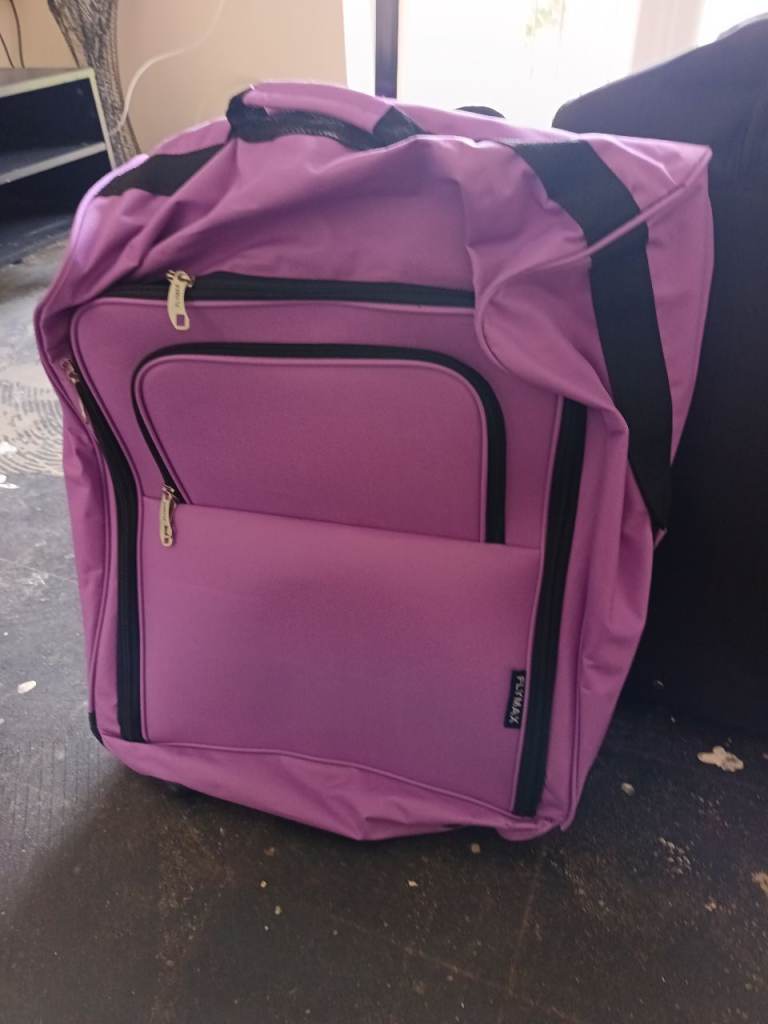 Purple Luggage Travel Bag – Good Condition