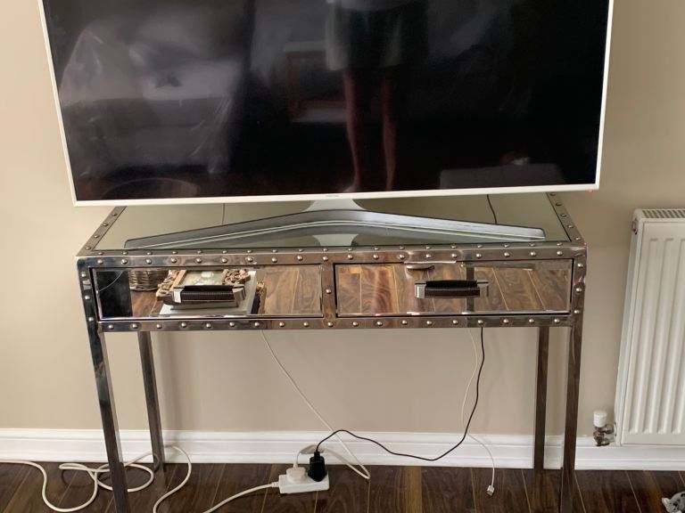 Mirrored Console Table with Two Drawers – Good Condition