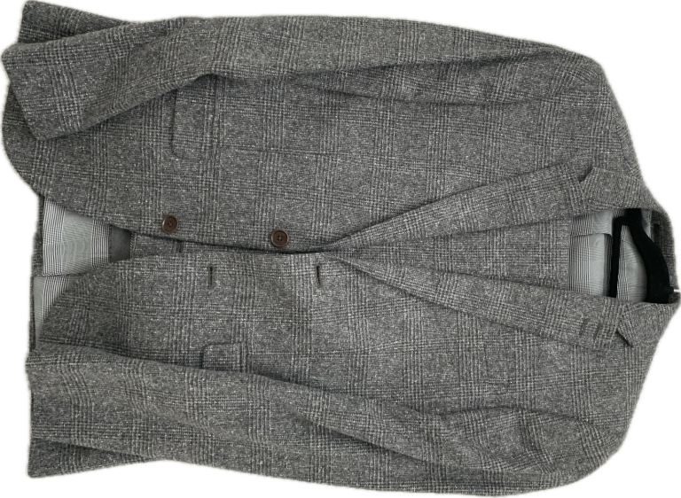 Grey tweed suit