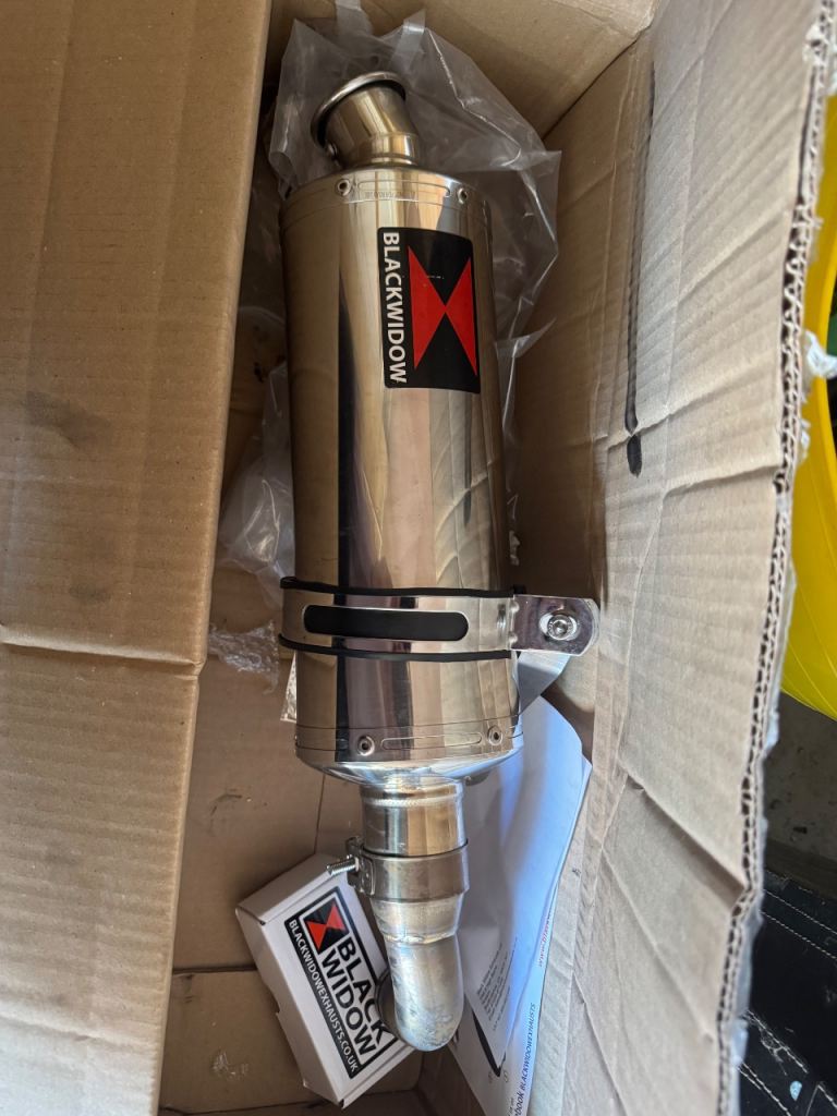 Black Widow 300mm oval exhaust