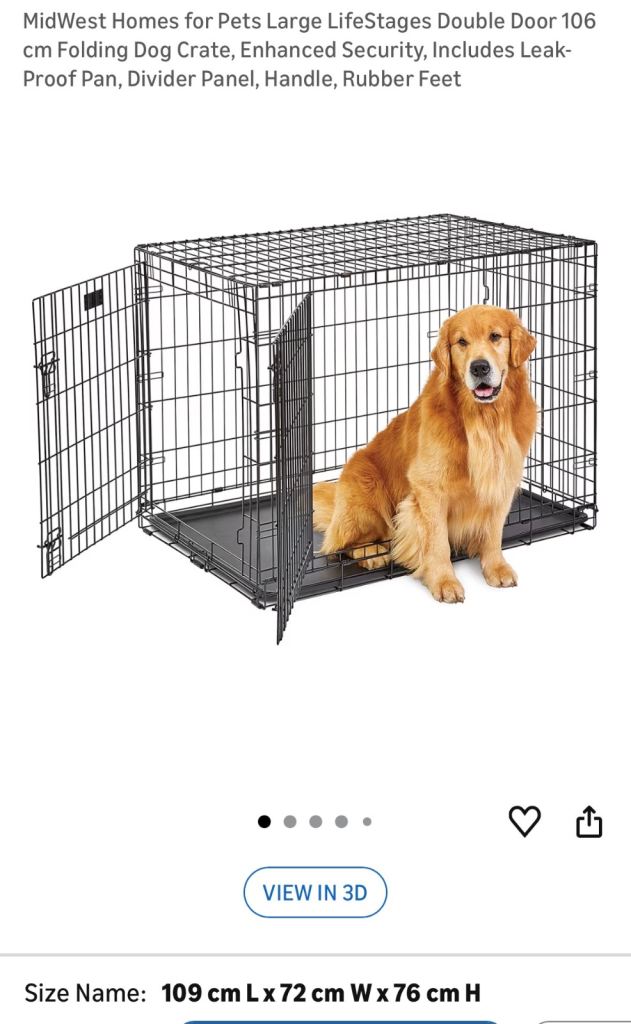 Dog Crate Metal Large