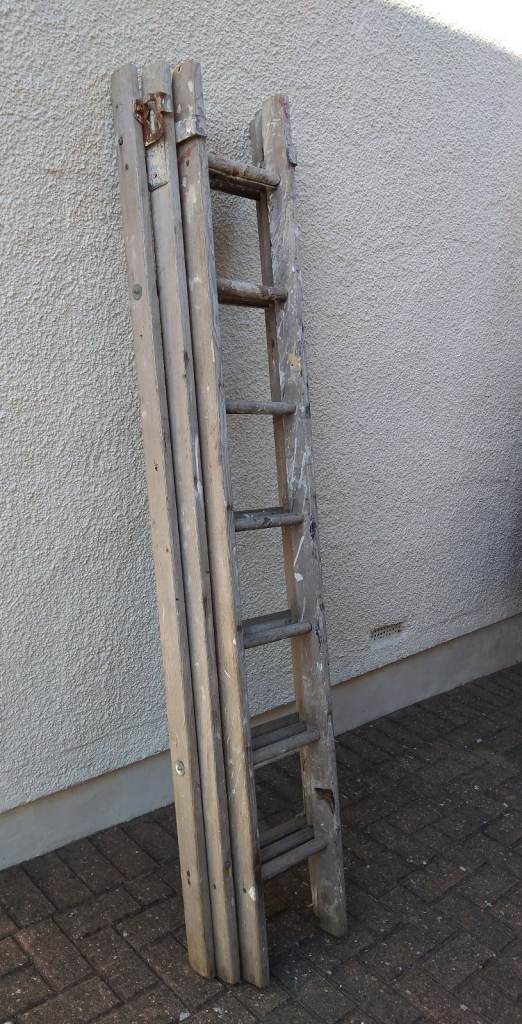 image for Wooden Extendable Ladder