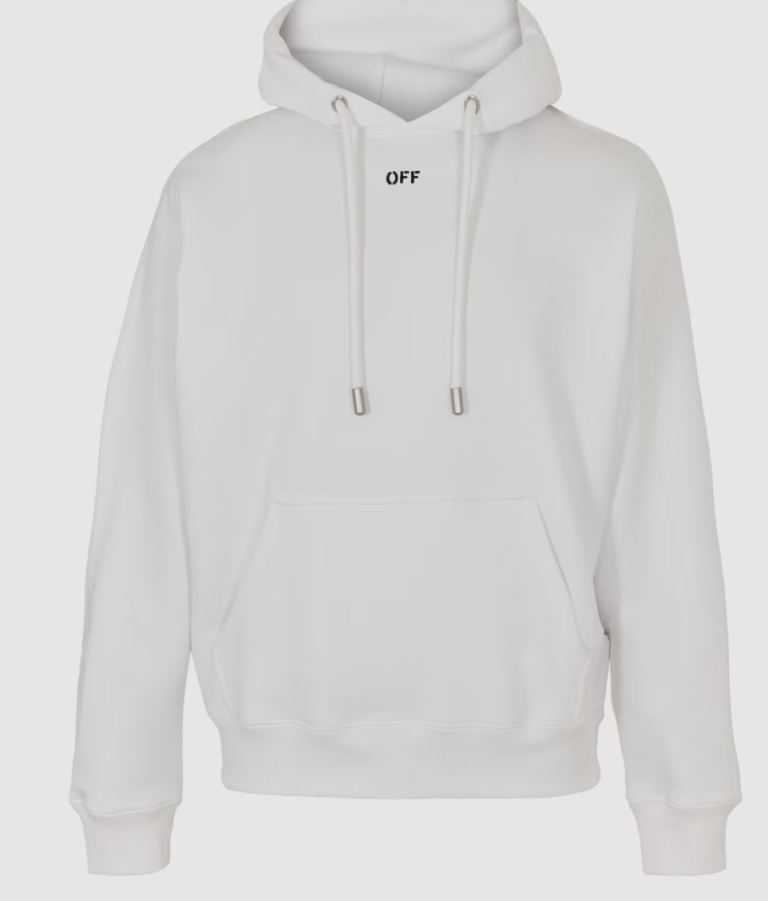OFF-WHITE hoodie in white