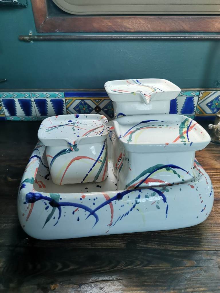 Miaustore cat water fountain 3. 4L harlequin design