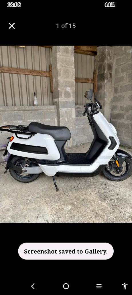 Niu cargo electric scooter.