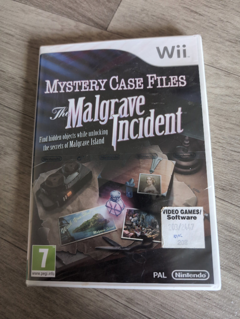mystery case files the malgrav incident wii game sealed