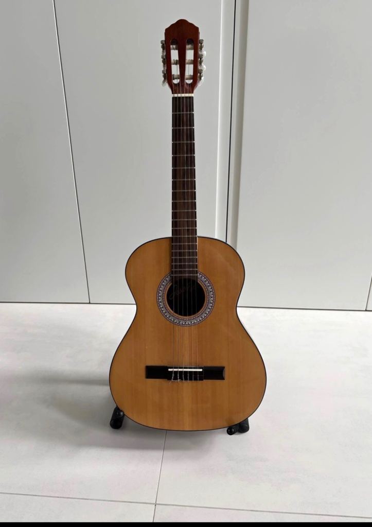 Jose Ferrer Estudiante Classical 3/4 Guitar with Stand and Carry Bag – Good Condition