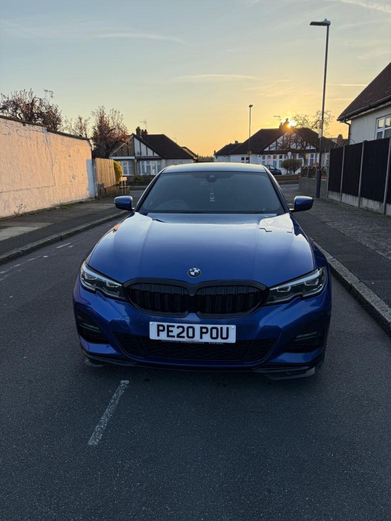BMW 3 series hybrid electric 2020 model blue