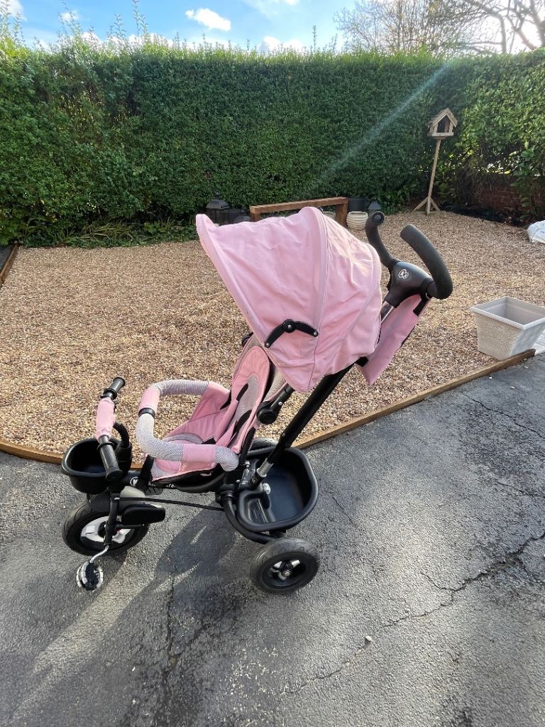 Kinderkraft Pink Parent Push Trike / Stroller – £40