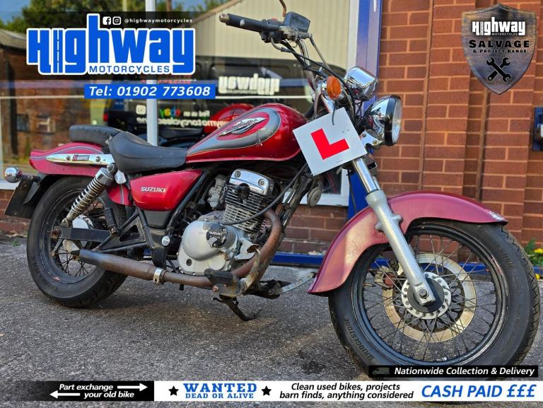 2000 Suzuki GZ 125 Marauder Cruiser Running Project Bike Barn Find