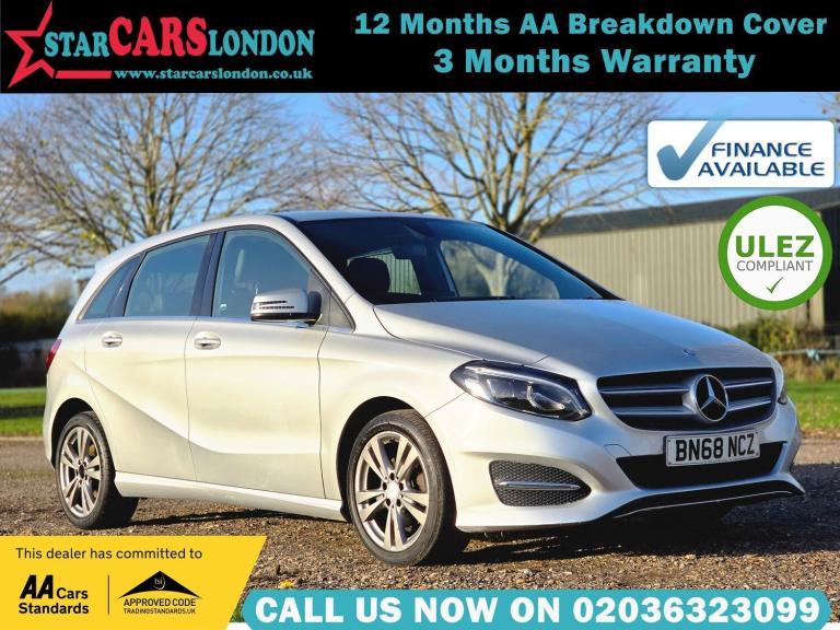2018 Mercedes-Benz B Class B180 Exclusive Edition 5dr Auto MPV PETROL Automatic