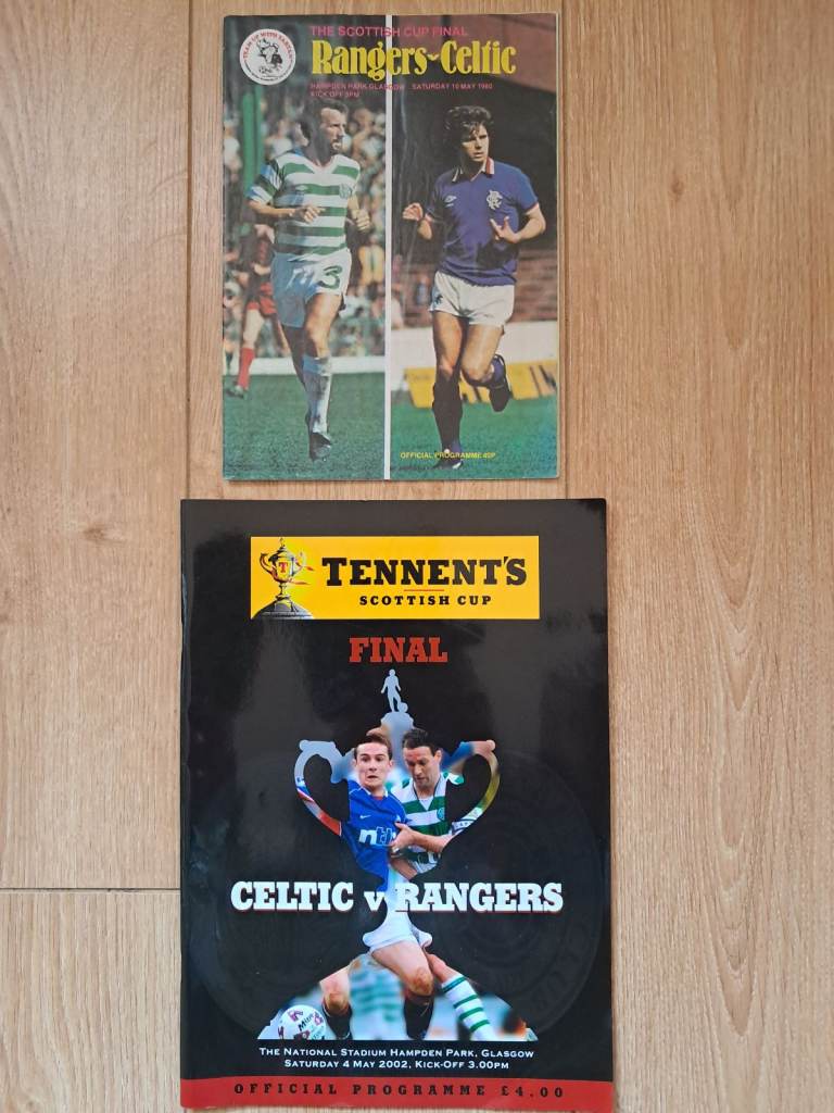 Celtic V Rangers Scottish Cup Programmes