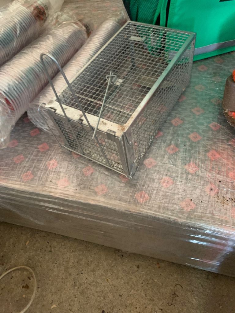 Cage to catch rats in the house. 