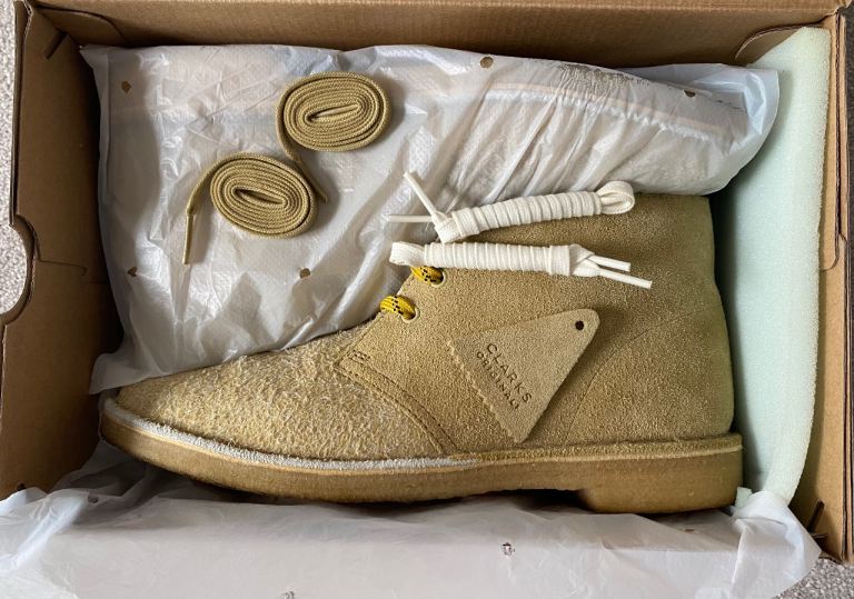 Clarks Originals Desert Boots x thisisneverthat – Maple Suede, Size 8