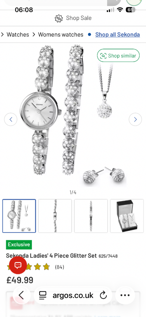 4 piece Sekonda jewellery set